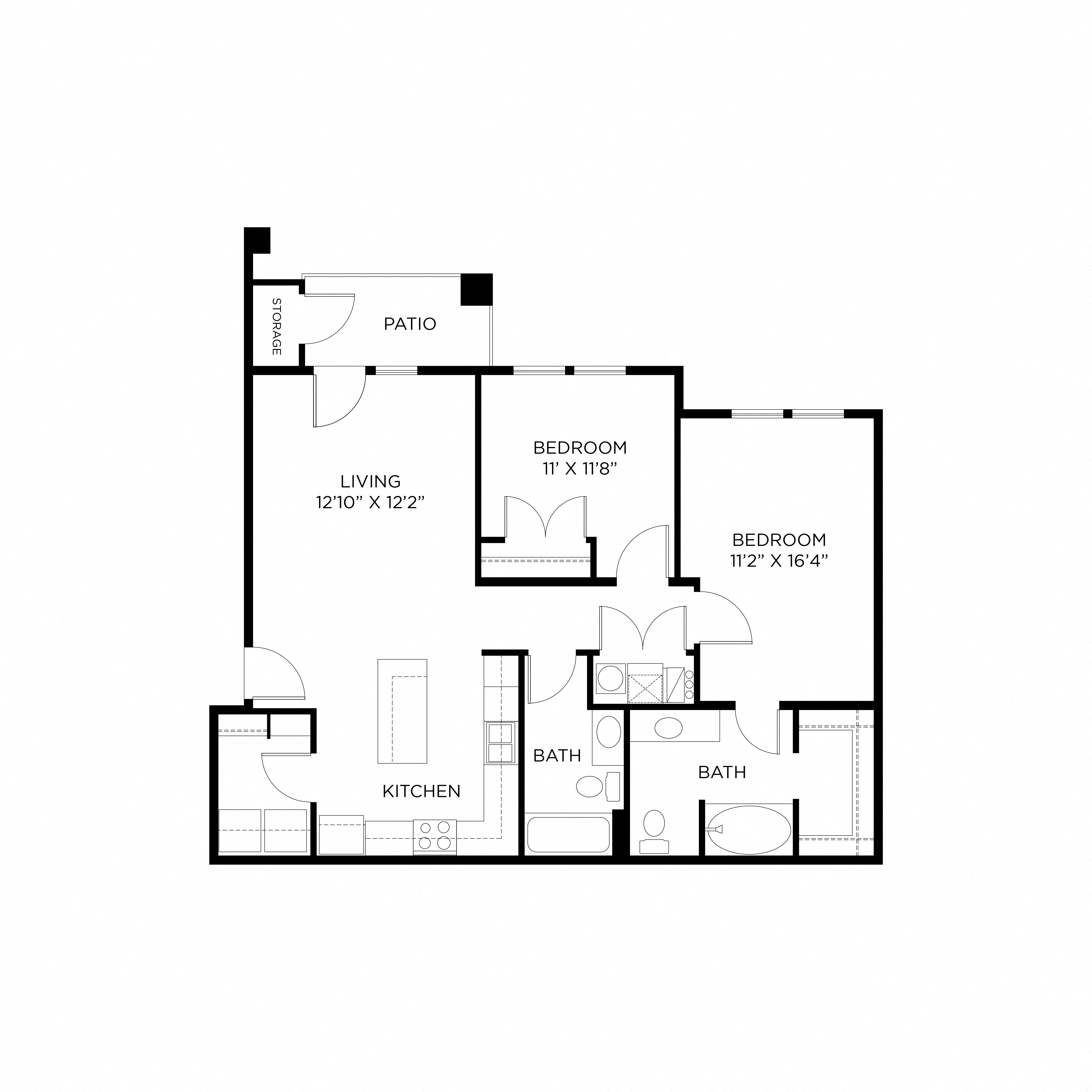 a floor plan of a bedroom floor plan